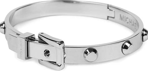 michael kors buckle bangle silver|michael kors adjustable bracelet.